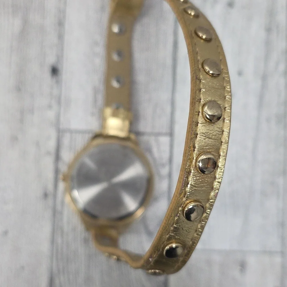 New York & Company Metallic Gold Women's Watch